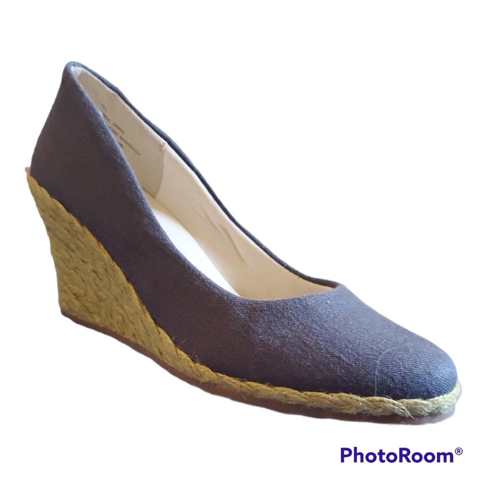 CINDERELLA OF BOSTON Petite Women’s Blue Denim Wedges Shoes - Size 3.5 M